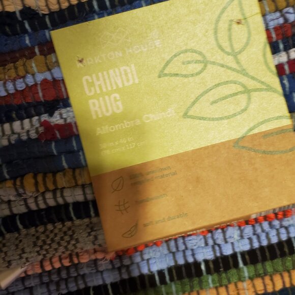 Chindi Multicolored Rug - Measures 30" x 46" - Picture 5 of 5